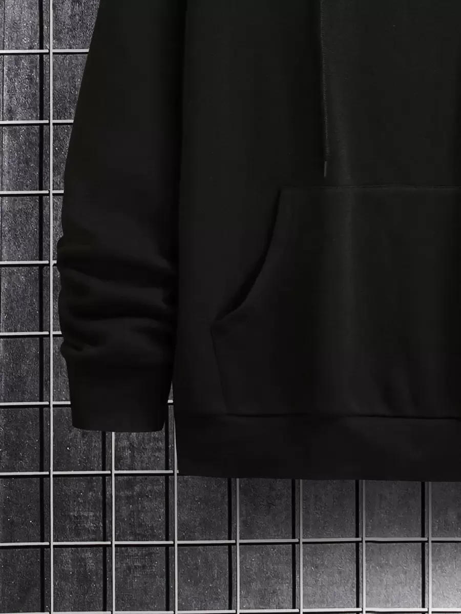 メンズポケット ドロップショルダー 紐付きパーカー 　スウェットパンツ