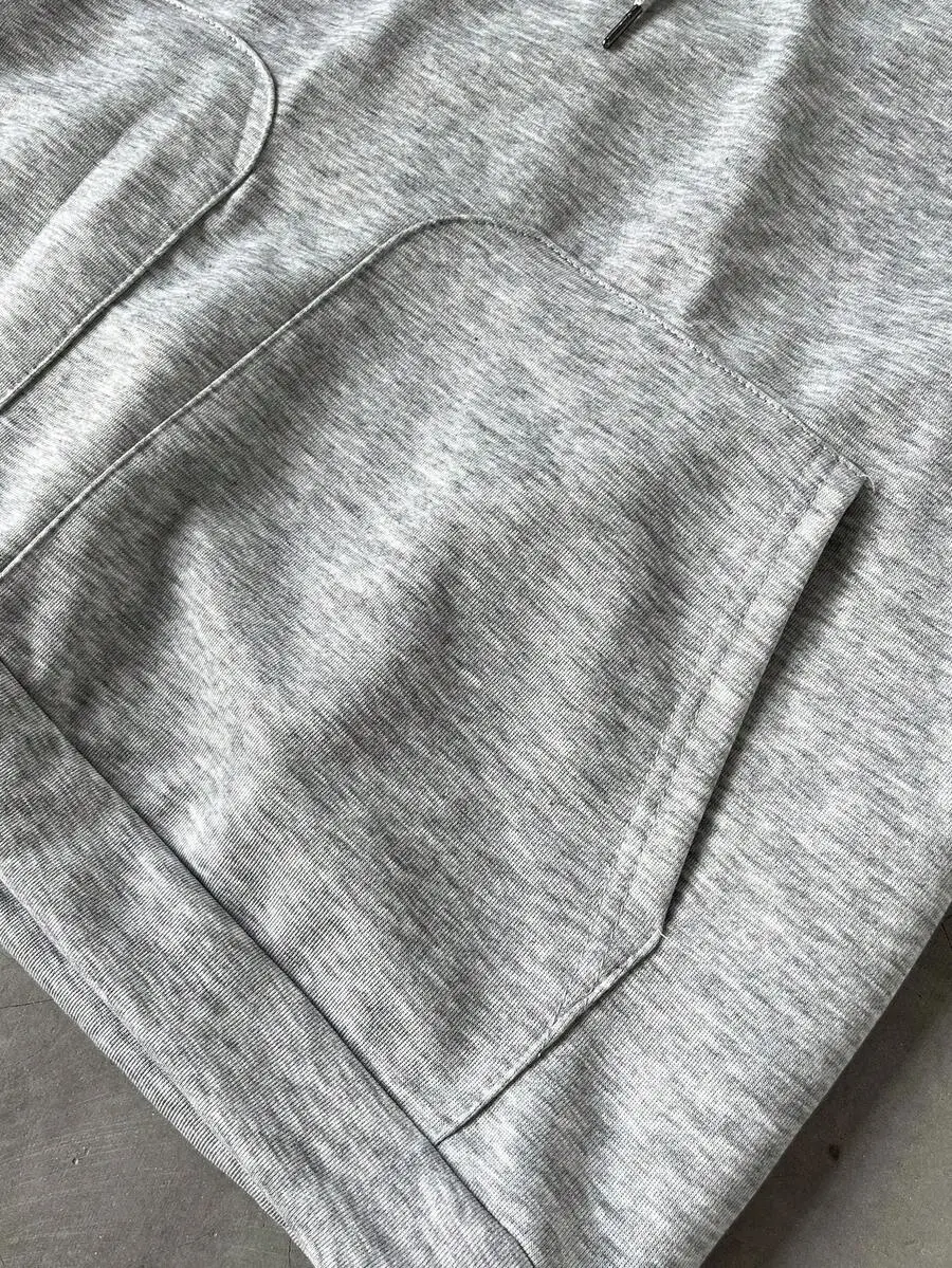 オーバーサイズ ポケット付き グレー メンズ パーカー セット