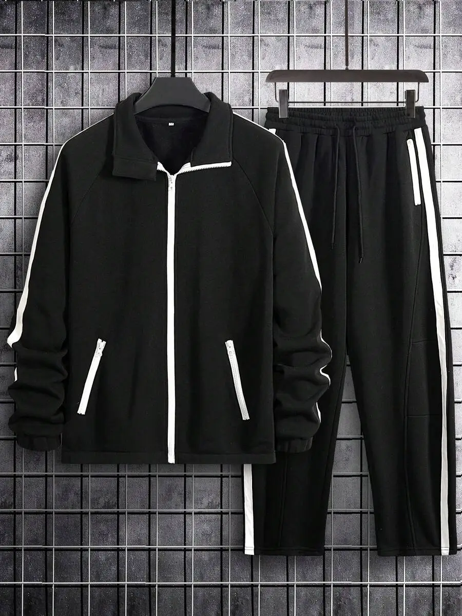 メンズ ジップアップ ジャケット スウェットパンツ セット