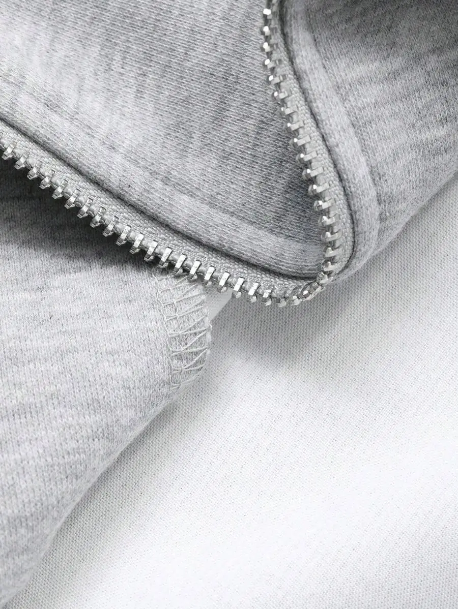 メンズ 無地 グレー パーカー スウェットシャツセット