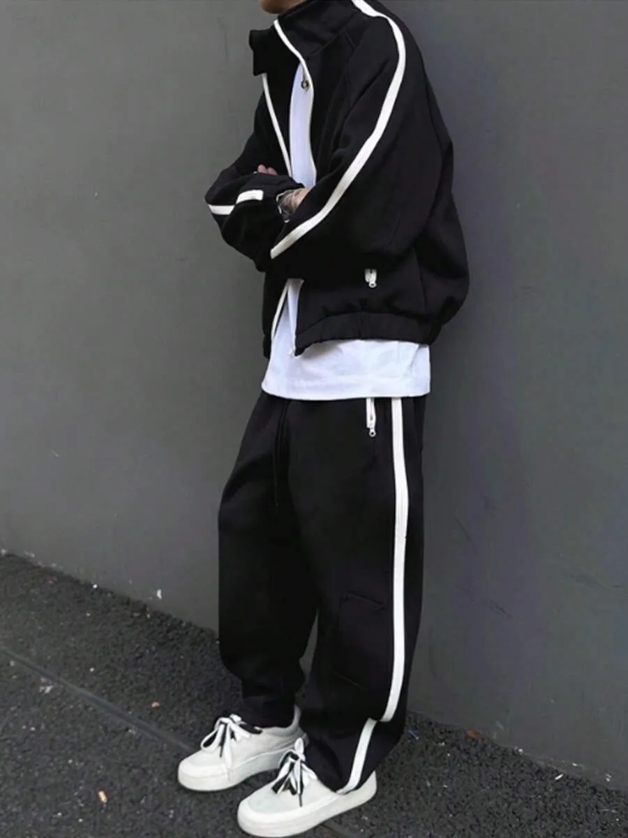 メンズ ジップアップ ジャケット スウェットパンツ セット