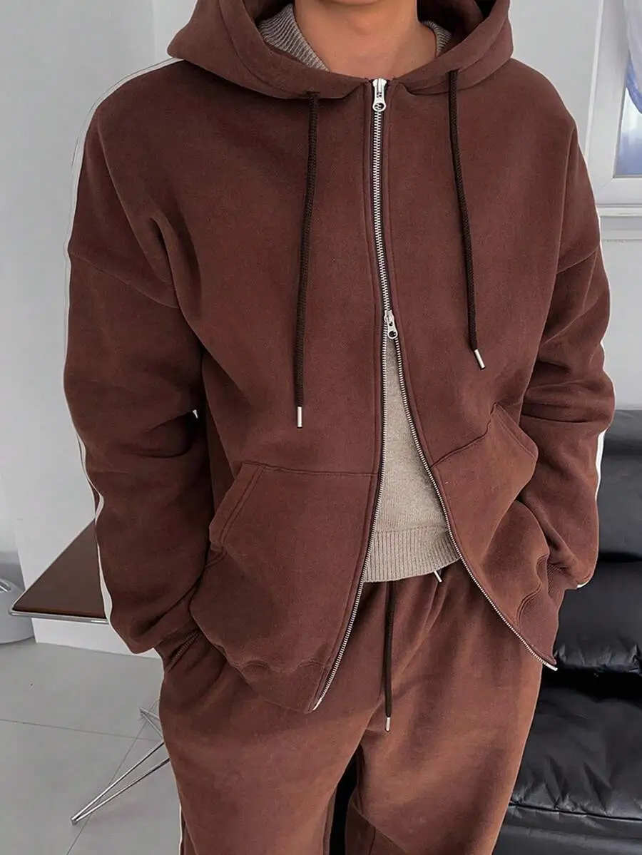 メンズ 無地 スウェットシャツ  パーカー セット