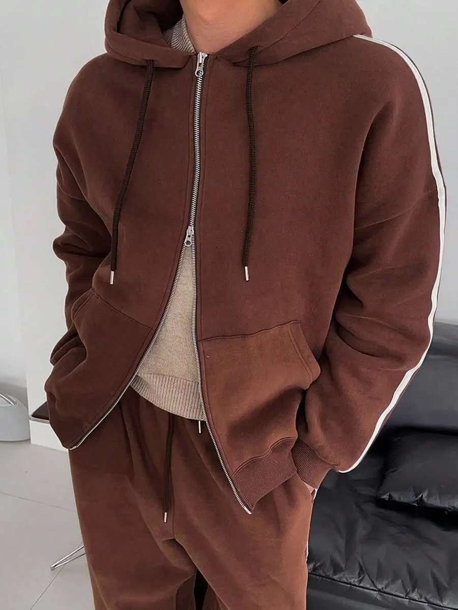 メンズ 無地 スウェットシャツ  パーカー セット