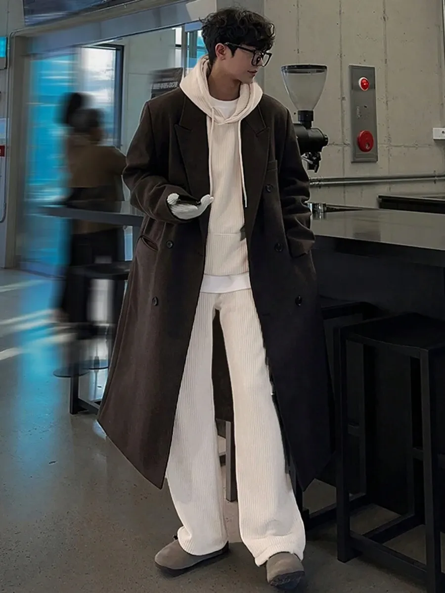 カジュアル 無地 コーデュロイ ドロップショルダー リラックスフィット パーカー  カーゴパンツ セット