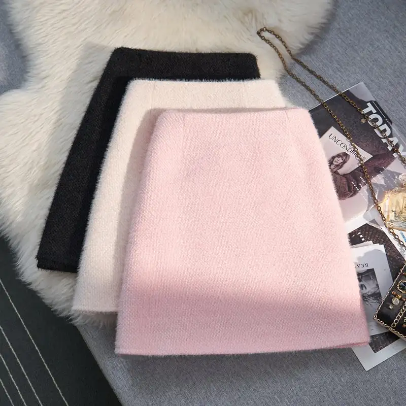 ボトムス スカート 3色展開 ミニスカート ハイウエスト 流行兆し