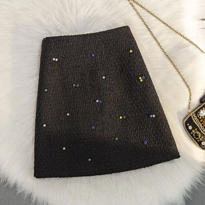 ボトムス スカート 2色展開 ミニスカート 気質溢れる カジュアル ツイード