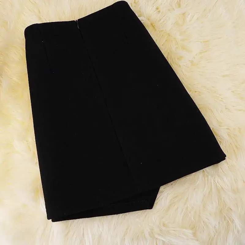 ボトムス スカート 2色展開 ミニスカート ベージュ ブラック