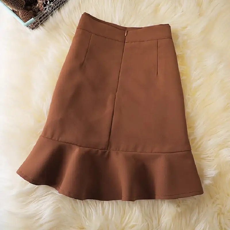 ボトムス スカート 4色展開 ミニスカート ペプラム