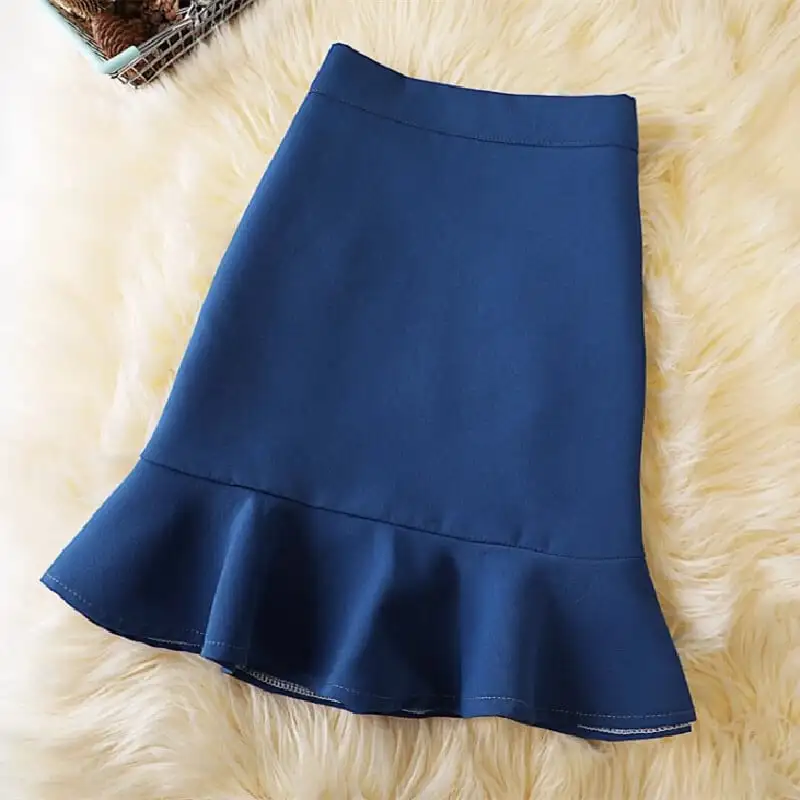 ボトムス スカート 4色展開 ミニスカート ペプラム