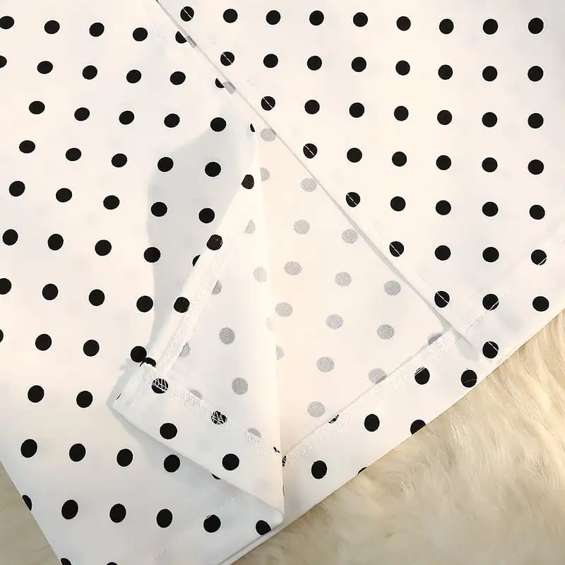 ボトムス スカート 2色展開 水玉模様 ロングスカート ドット柄 ハイウエスト