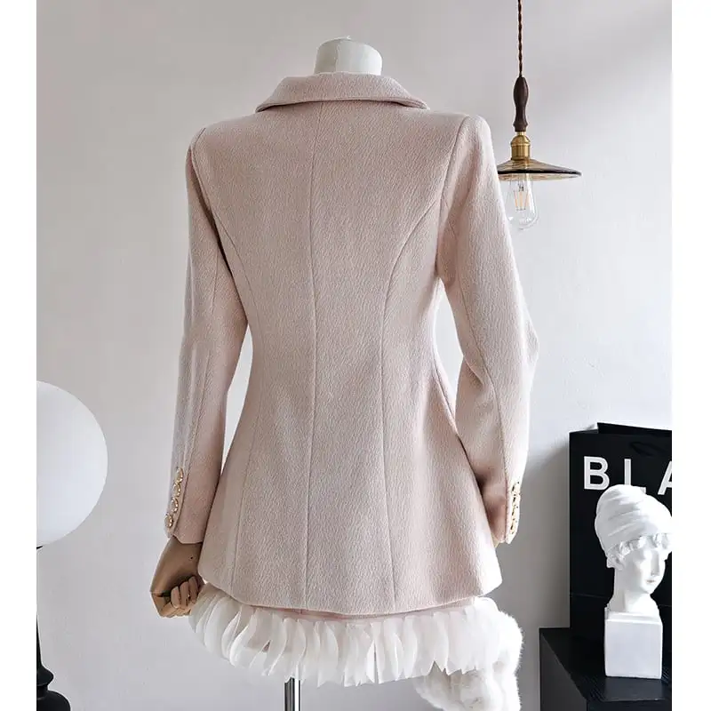 セットアップ ジャケット+スカート スーツ デザイン感 長袖