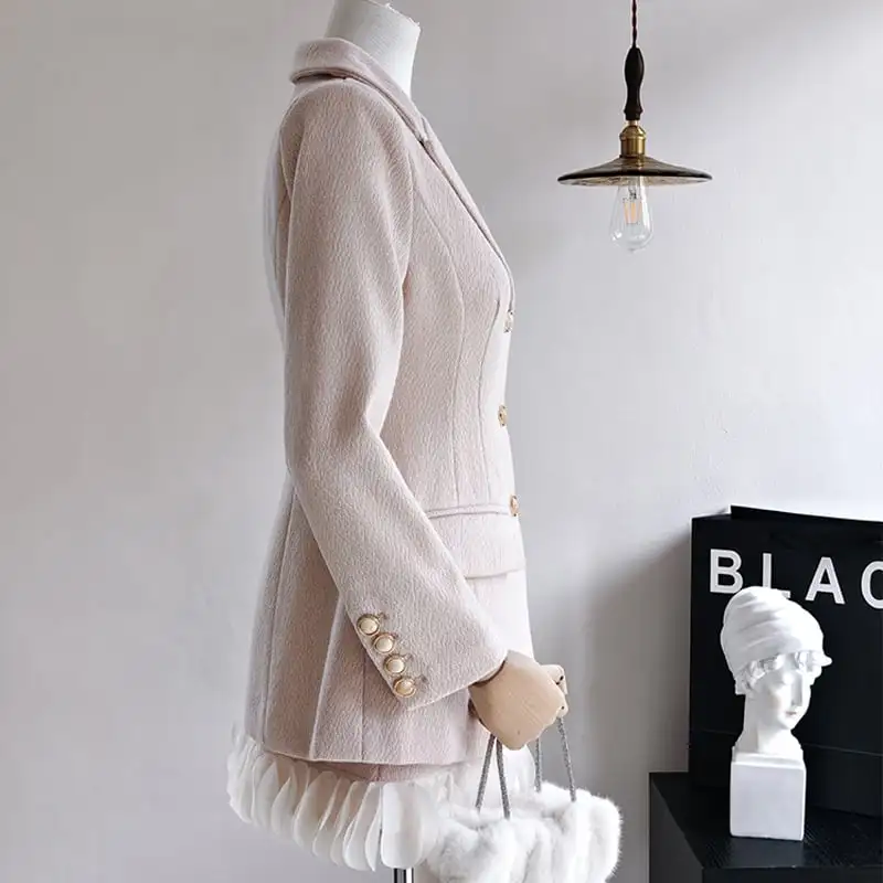 セットアップ ジャケット+スカート スーツ デザイン感 長袖