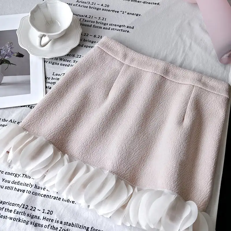 セットアップ ジャケット+スカート スーツ デザイン感 長袖