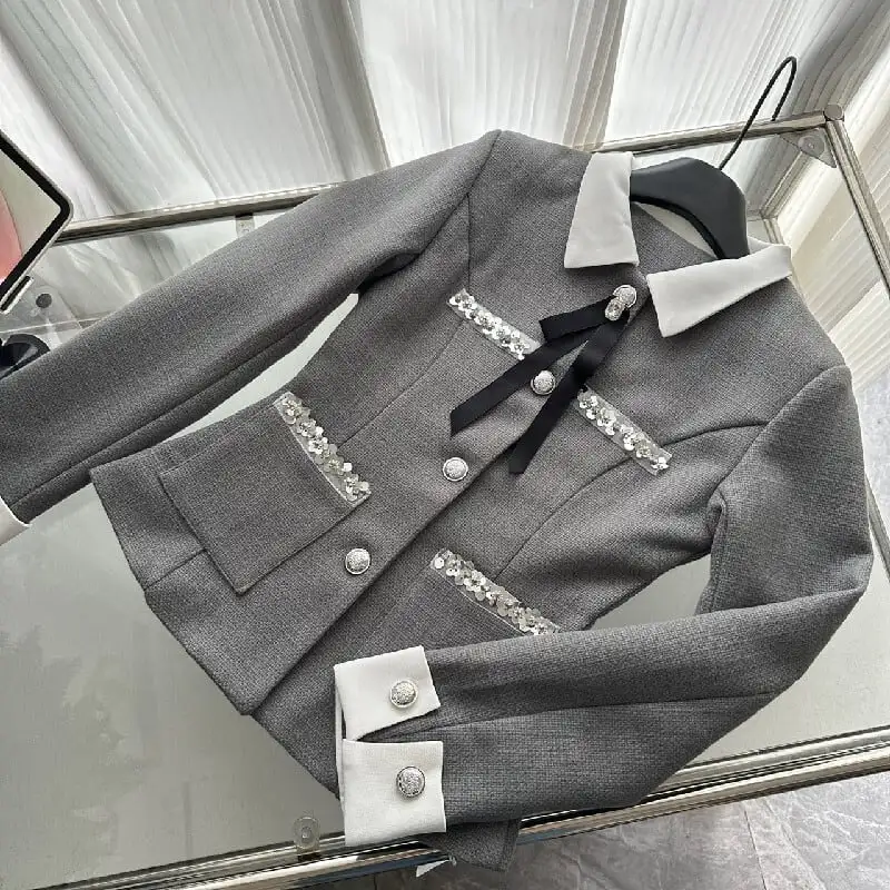 セットアップ トップス+スカート POLOネック レース 洗練される