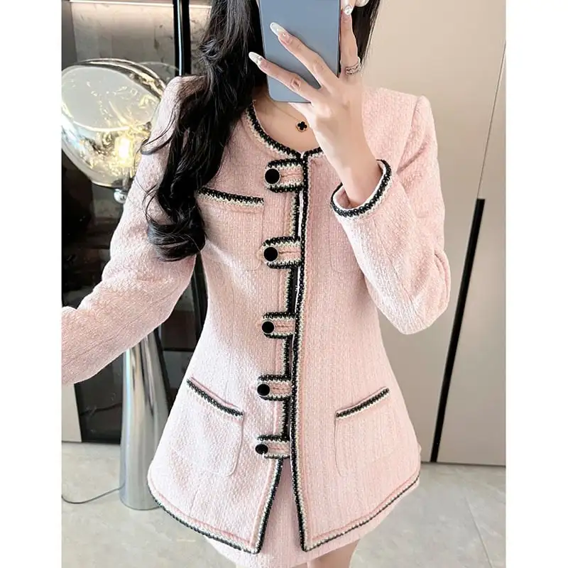 セットアップ トップス+スカート スウィート 長袖 デザイン感