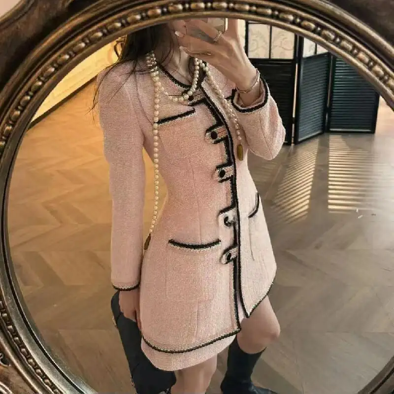 セットアップ トップス+スカート スウィート 長袖 デザイン感