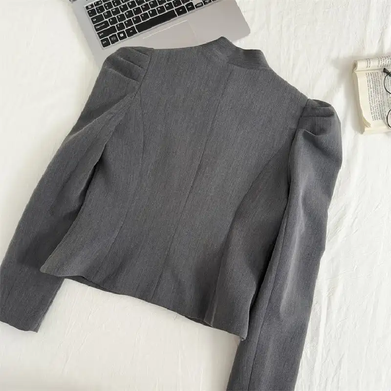 セットアップ ジャケット+スカート エレガント 肩パフ 長袖