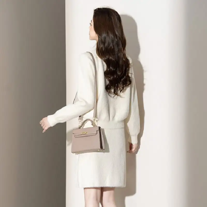 セットアップ トップス+スカート 通勤 Vネック フェミニン