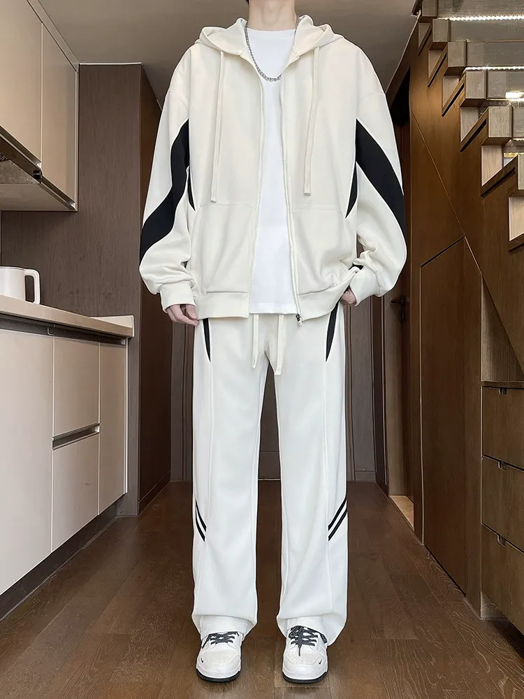 セットアップ トレンド カジュアル ルーズ シンプル アウター カジュアルパンツ