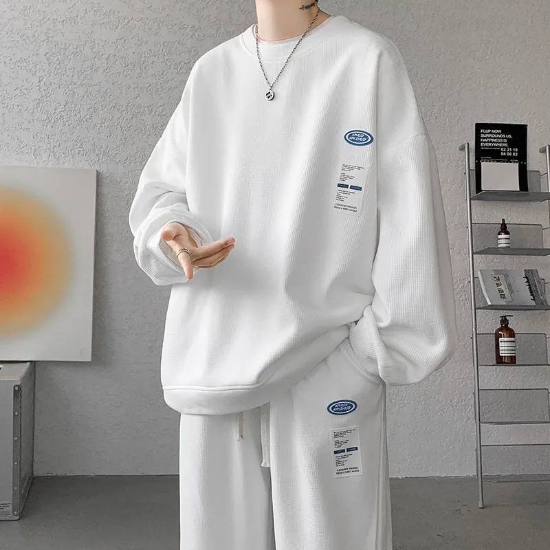 セットアップ トレンド カジュアル ルーズ トレーナー+長ズボン 二点セット