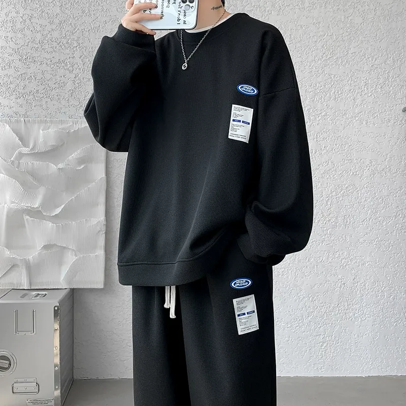 セットアップ トレンド カジュアル ルーズ トレーナー+長ズボン 二点セット