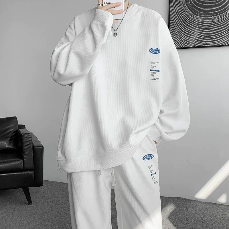 セットアップ トレンド カジュアル ルーズ トレーナー+長ズボン 二点セット