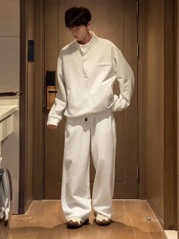 セットアップ レトロ カジュアル トレーナー+ボトムス 二点セット