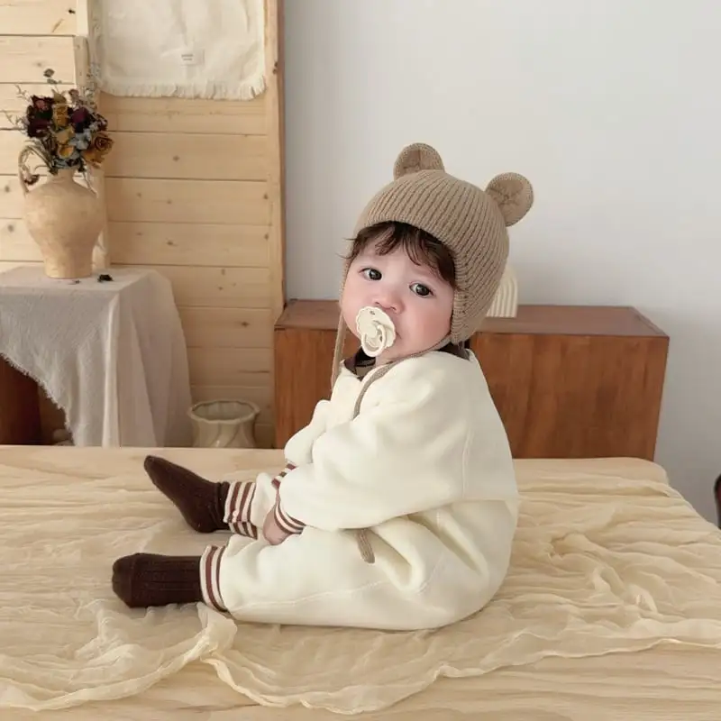 【66-100cm】ビッグベア暖かいロンパース