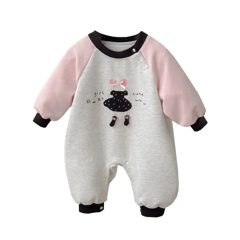 【66-90cm】カラーバリ キュート ロンパース