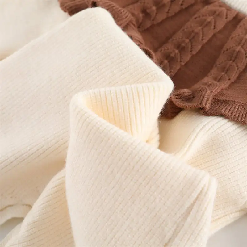 【66-90cm】フリル襟暖かいオールインワン&帽子