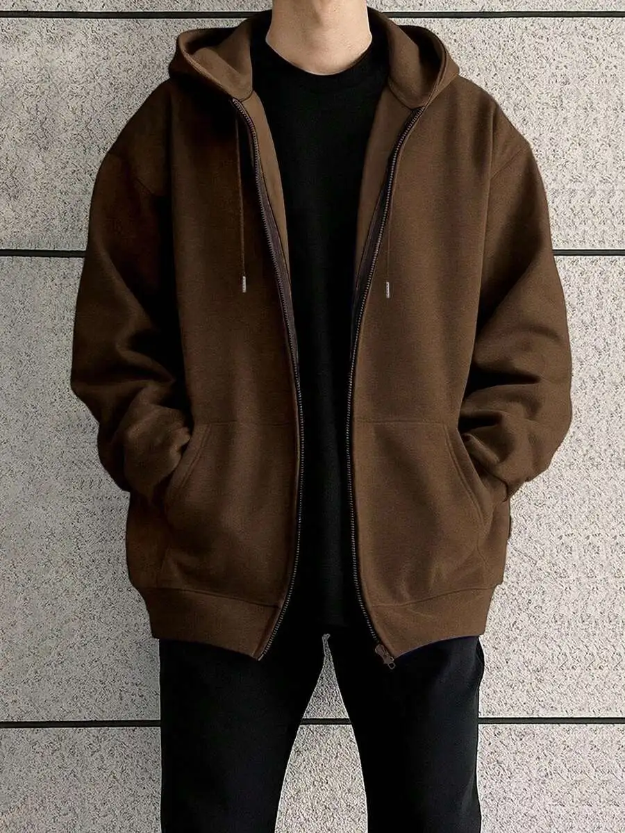 無地 カジュアル 日常着 長袖 フード付きス ウェットシャツ