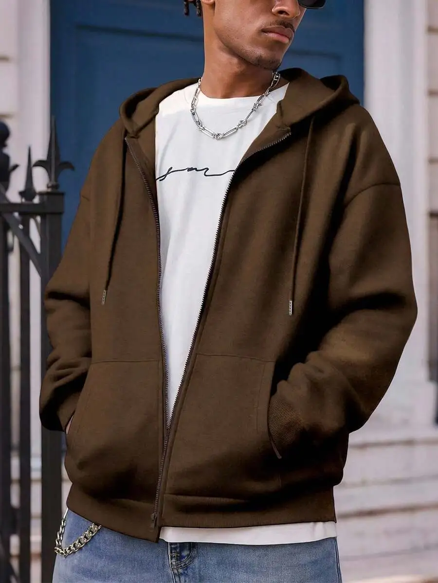 無地 カジュアル 日常着 長袖 フード付きス ウェットシャツ