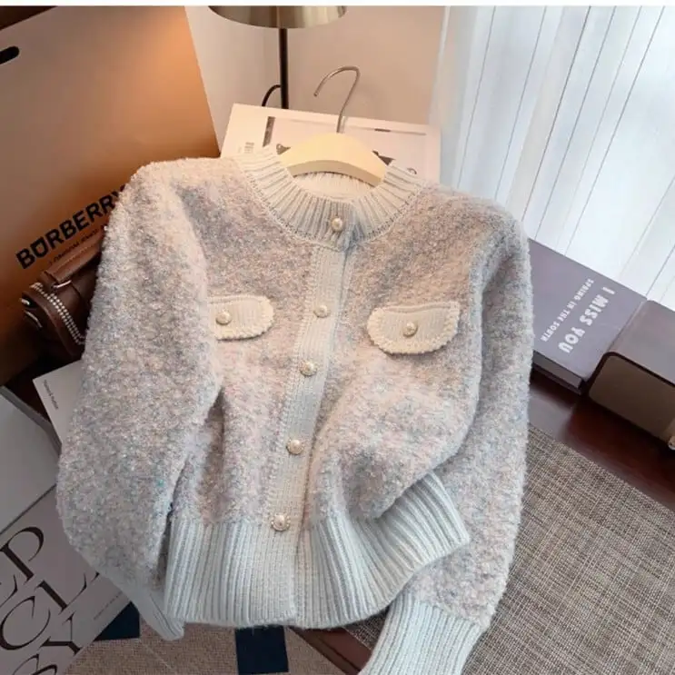 トップス セーター カーディガン 4色展開 カラフル 長袖