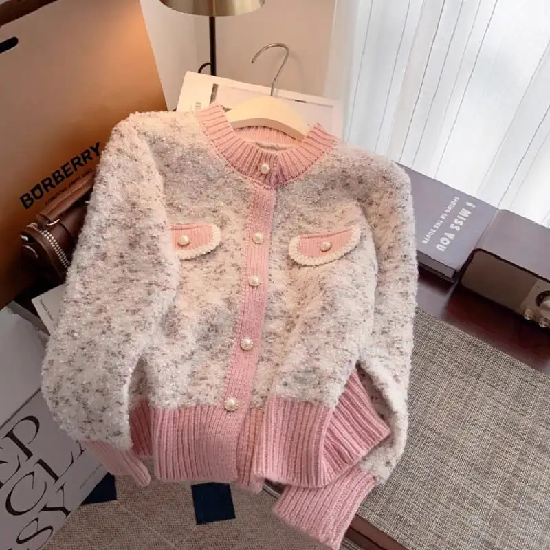 トップス セーター カーディガン 4色展開 カラフル 長袖