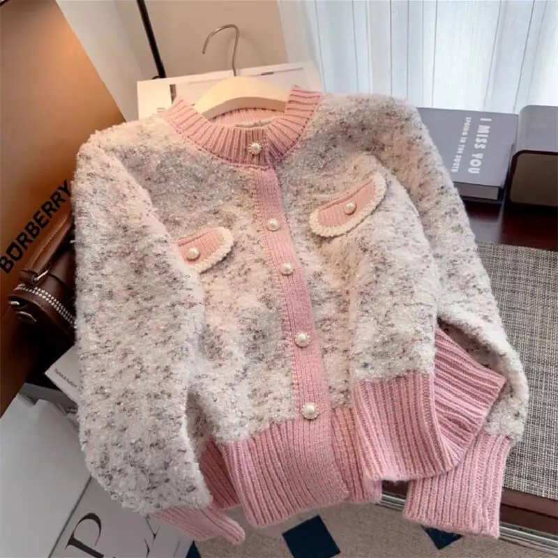 トップス セーター カーディガン 4色展開 カラフル 長袖