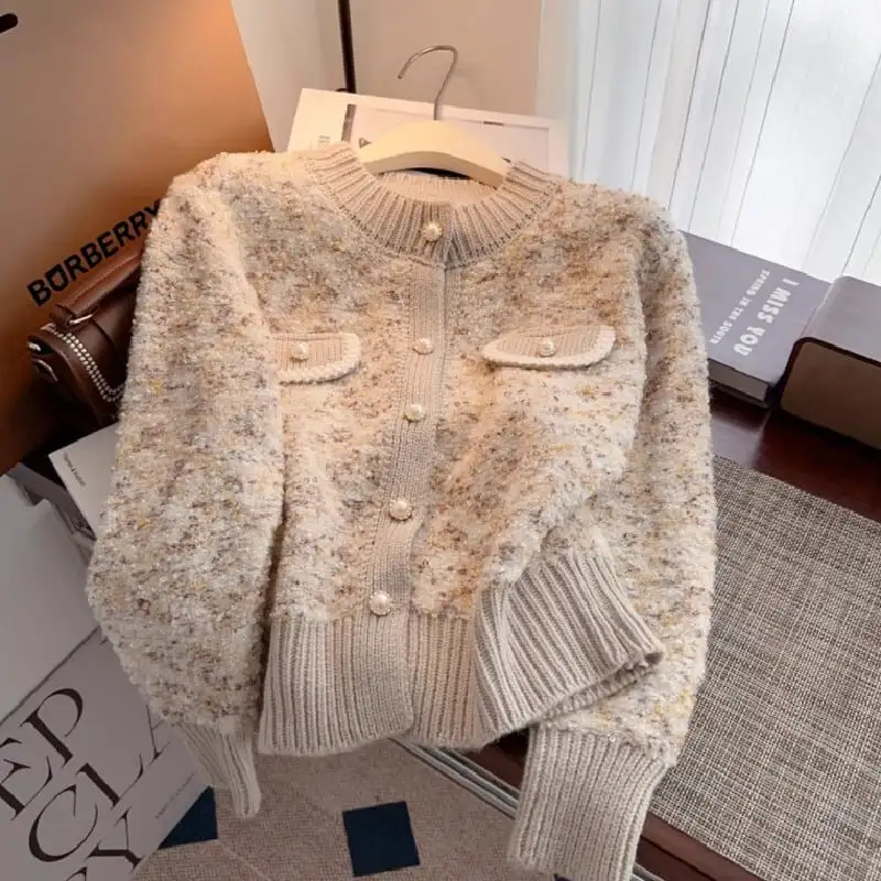 トップス セーター カーディガン 4色展開 カラフル 長袖