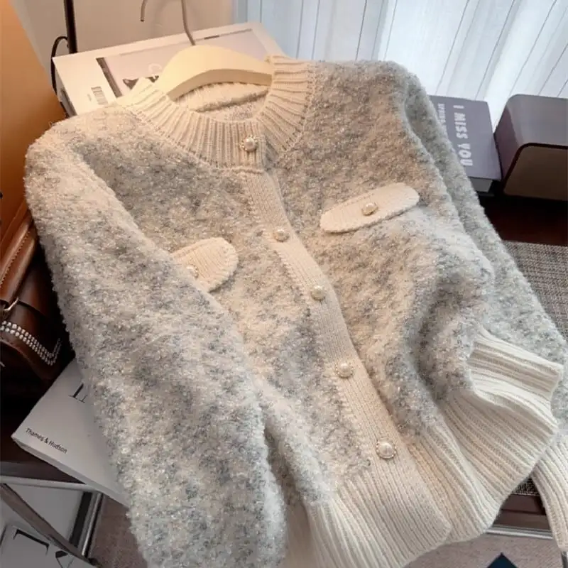 トップス セーター カーディガン 4色展開 カラフル 長袖