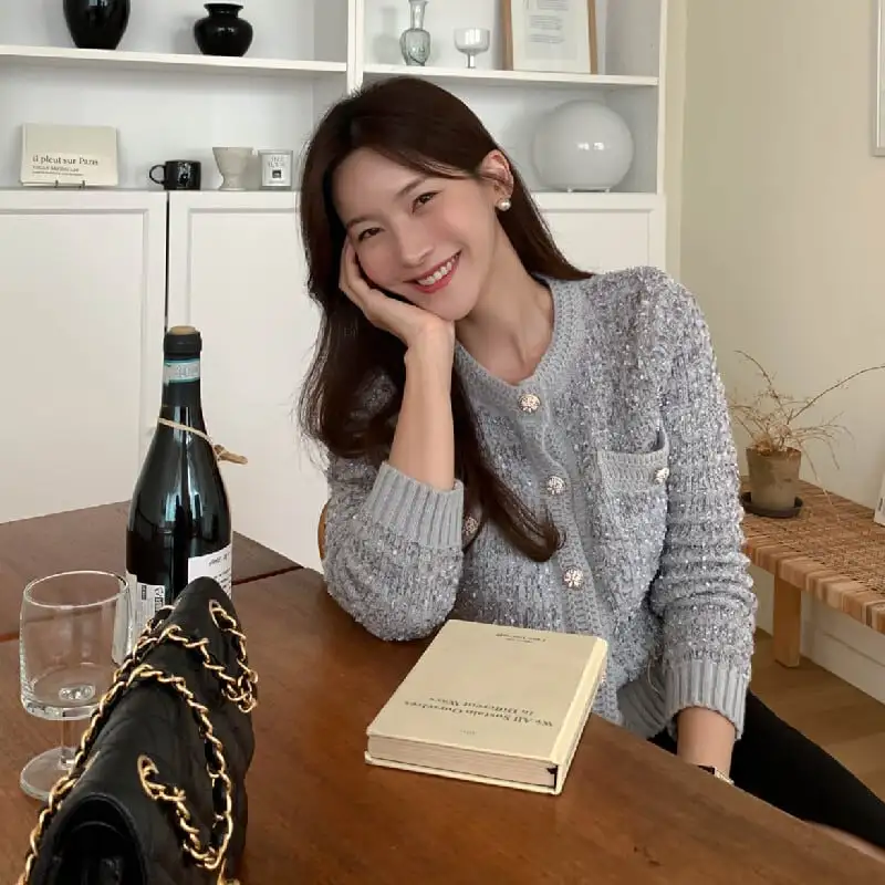 カーディガン ニットセーター シングルブレスト 気質満点