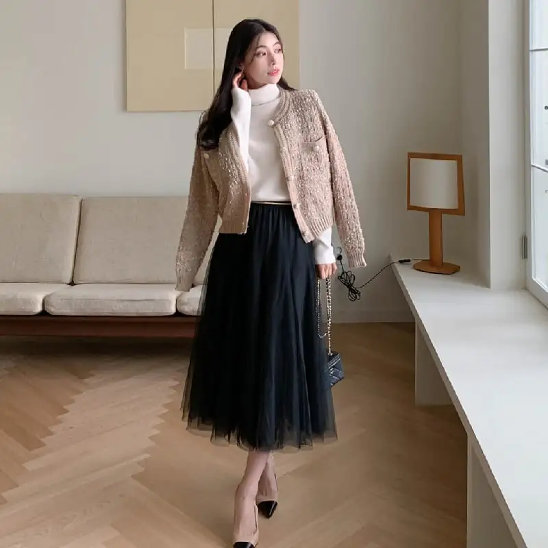 カーディガン ニットセーター シングルブレスト 気質満点