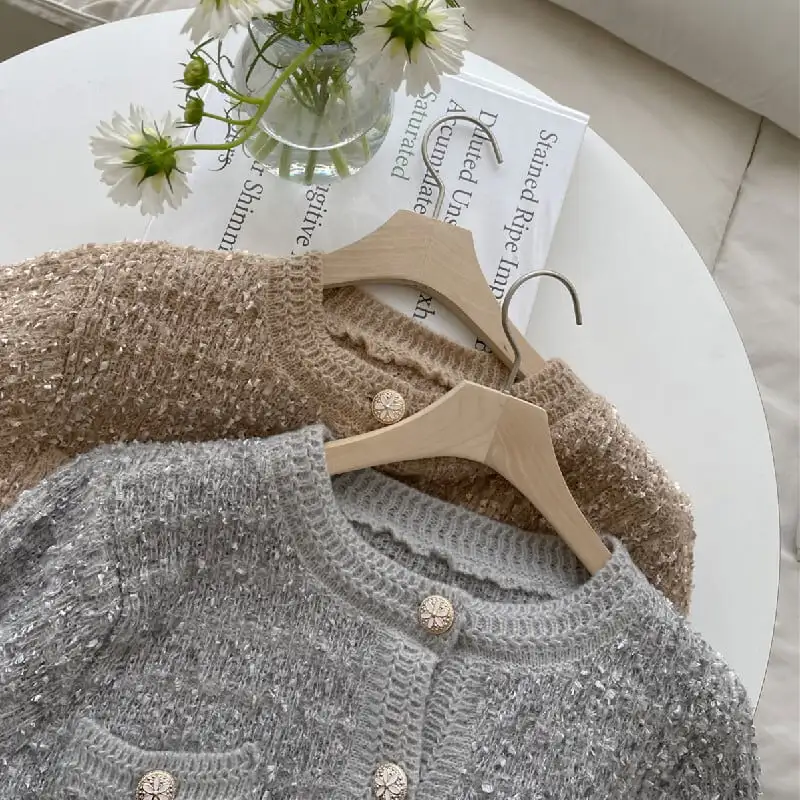 カーディガン ニットセーター シングルブレスト 気質満点