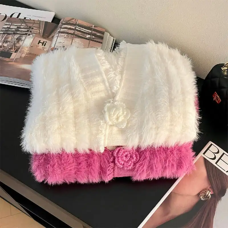 トップス セーター 2色展開 Vネック ふわふわ