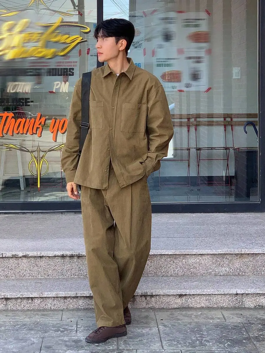 コーデュロイ カジュアルスーツジャケット メンズ 通勤スタイル