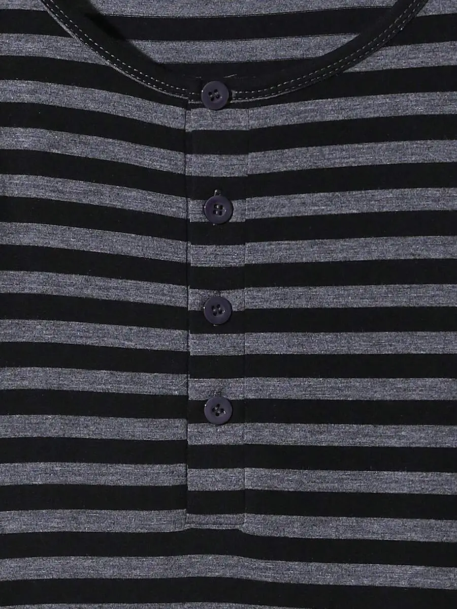 メンズ カジュアル ストライプ 長袖 Tシャツ