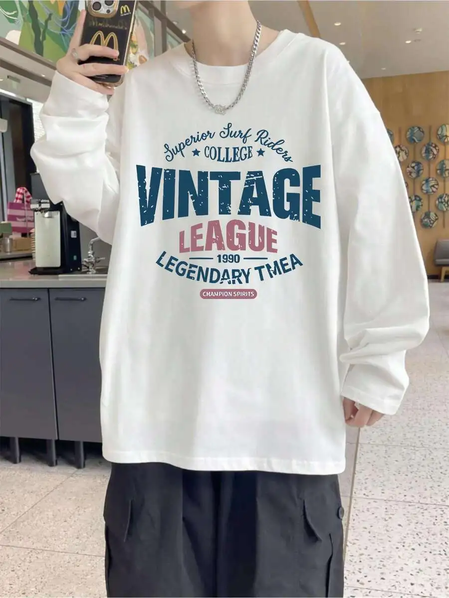 長袖 Tシャツ ラウンドネック 通気性 スウェット プルオーバー デイリー