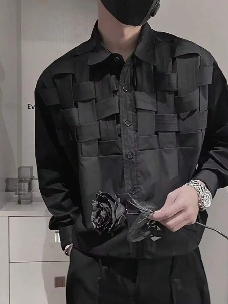 長袖 シャツ ストリート ハンサム シャツ