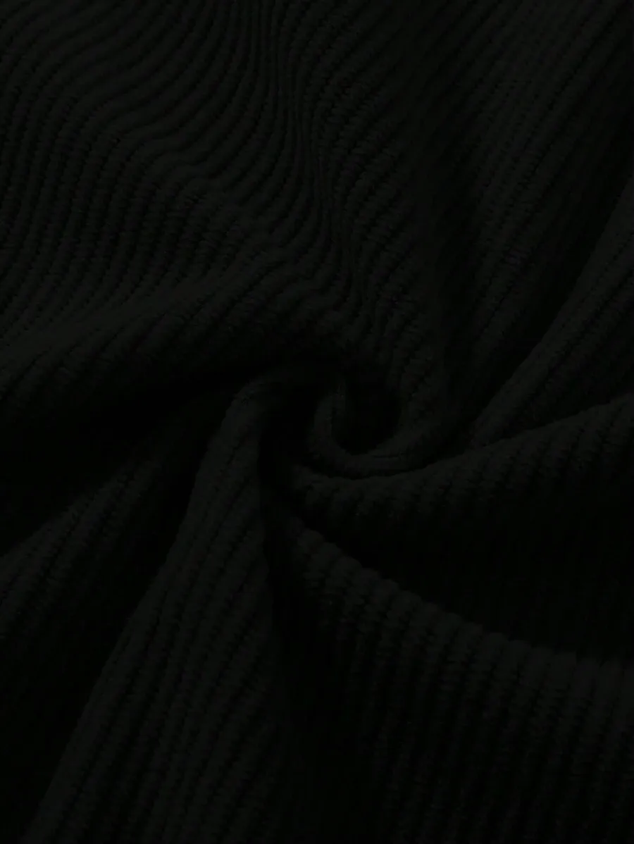 コーデュロイ ジップスリット ワイドレッグパンツ 無地 カジュアル スポーティー ロングパンツ