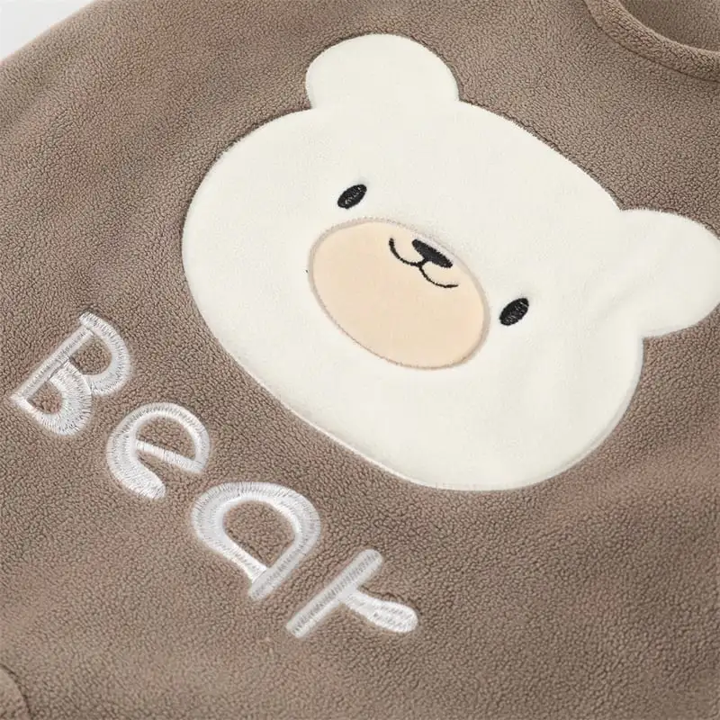 【66-100cm】暖かいビッグベアサロペット＆Ｔシャツ