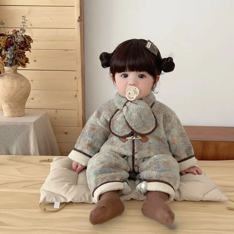 【66-100cm】暖かい防寒オールインワン＆マフラー