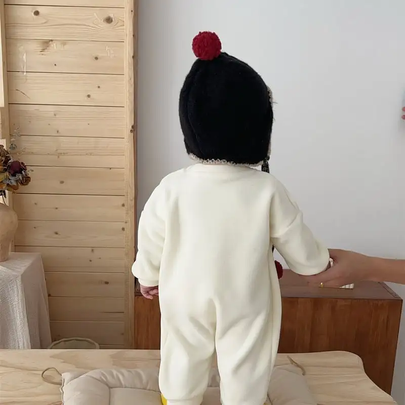 【66-100cm】スマイルポケット付きロンパース