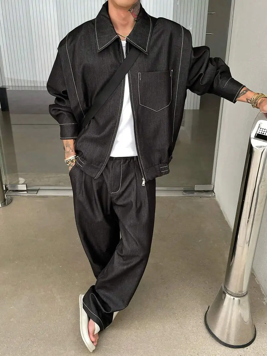 メンズ オーバーサイズ ジャケット セットアップ